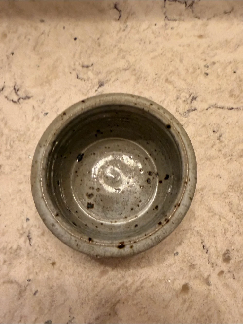 Wine bottle ceramic coaster - pottery